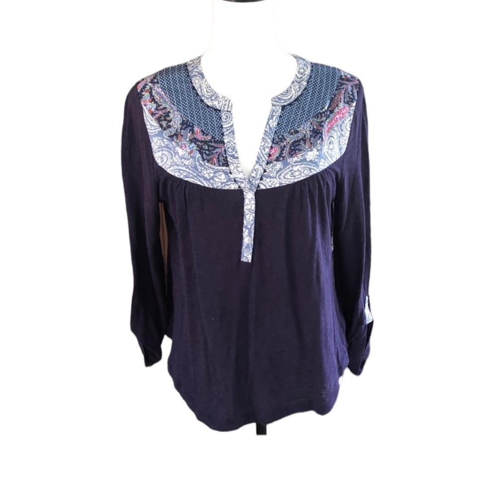 Anthropologie patterned top Size M